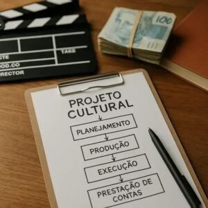 Organização das etapas de produção no projeto cultural para Lei Rouanet