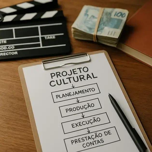 Organização das etapas de produção no projeto cultural para Lei Rouanet